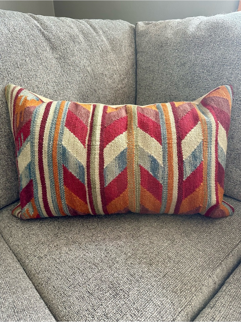 Pottery Barn Kilim Zig Zag Throw Pillow